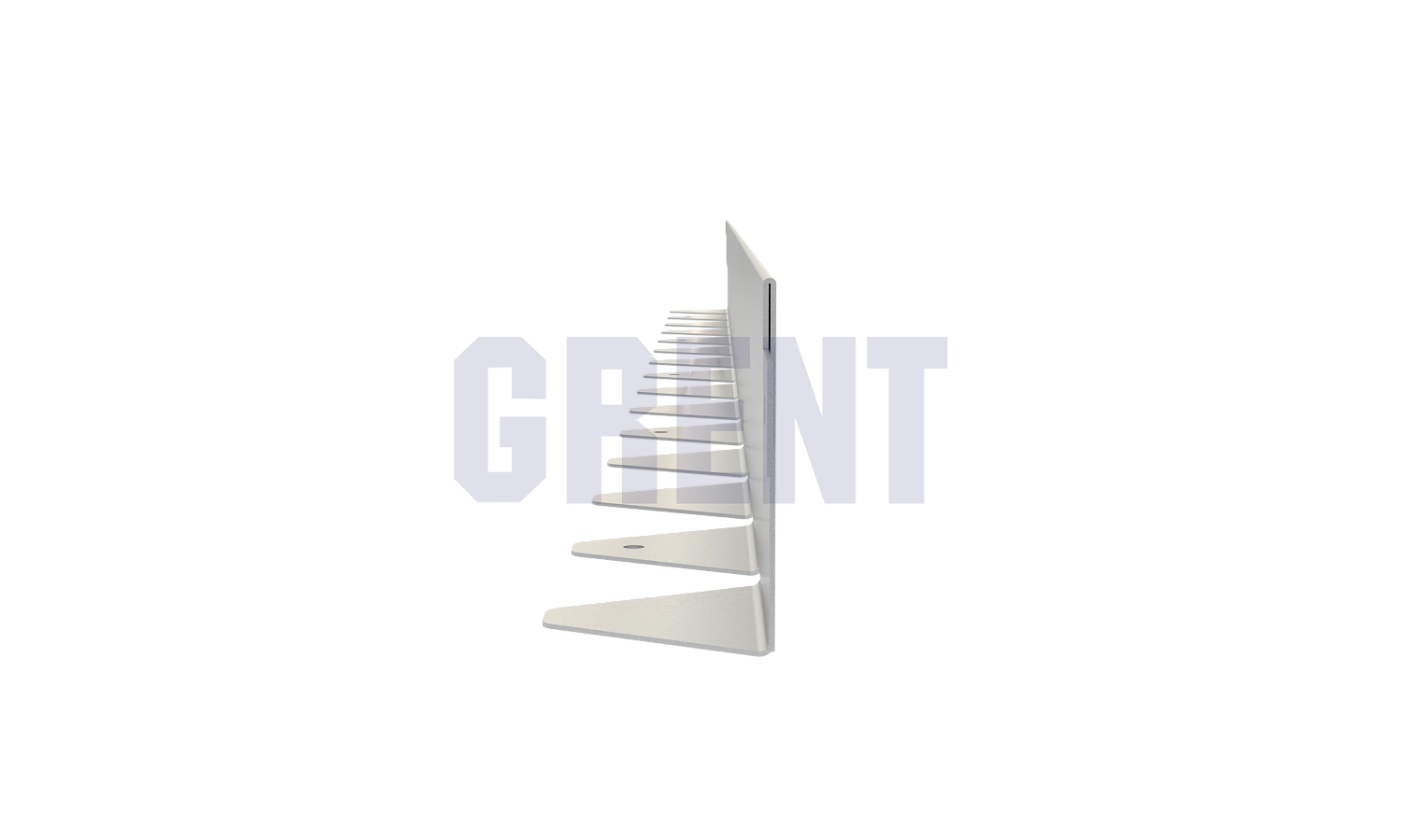 Бордюр стальной GRENT BR L-образный 2400*70, 1,5, оцинкованный