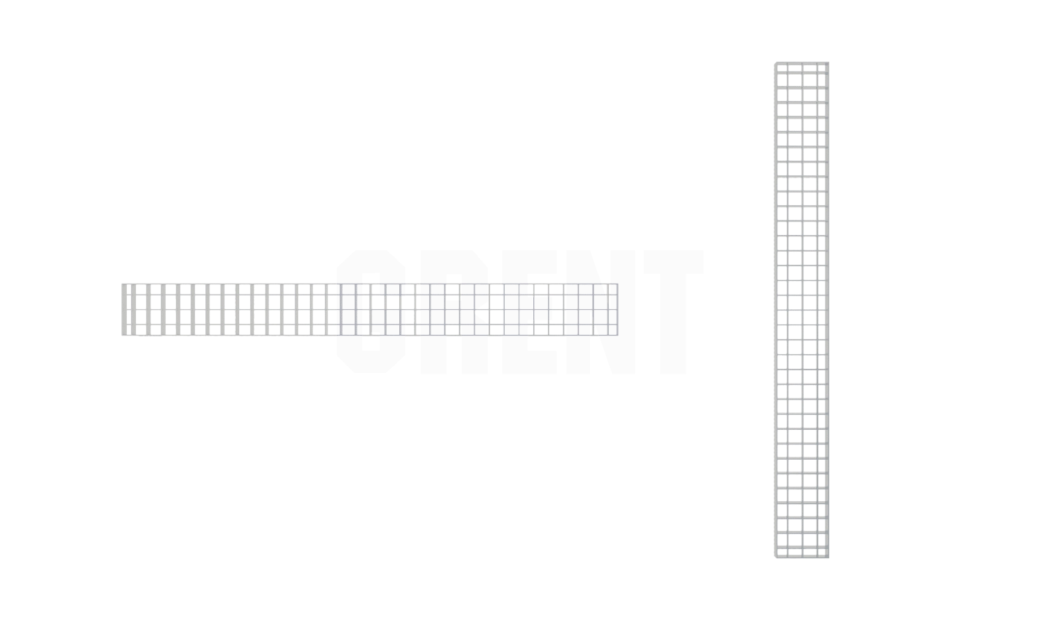 Решетка ячеистая из нержавеющей стали GRENT S 170 ПС