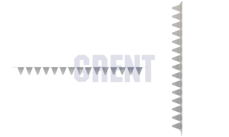 Бордюр стальной GRENT BR L-образный 2400*130, 1,5, оцинкованный