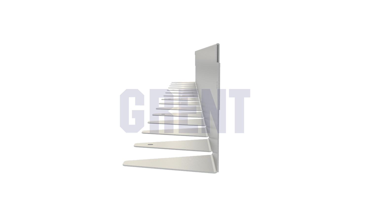 Бордюр стальной GRENT BR L-образный 1200*90, 1,5, оцинкованный