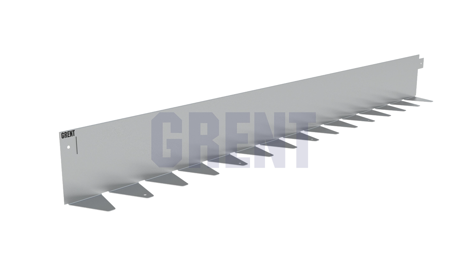 Бордюр стальной GRENT BR L-образный 2400*130, 1,5, оцинкованный