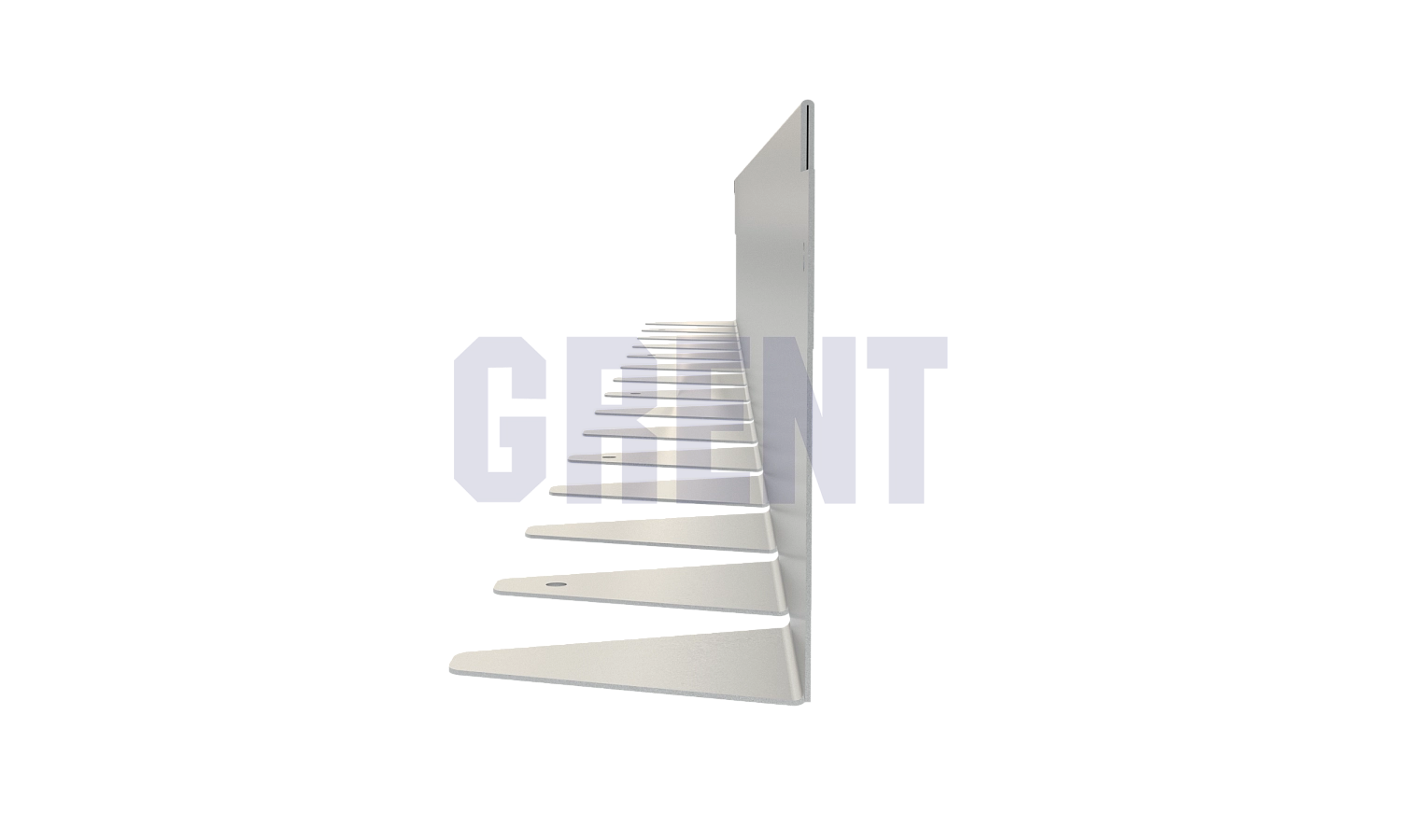 Бордюр стальной GRENT BR L-образный 2400*110, 1,5, оцинкованный