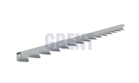 Бордюр стальной GRENT BR L-образный 1200*50, сталь 1.5 мм, оцинкованный Бордюр стальной GRENT BR L-образный 1200*50, сталь 1.5 мм, оцинкованный