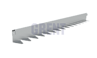 Бордюр стальной GRENT BR L-образный 2400*100, сталь 1.5 мм, нержавеющий Бордюр стальной GRENT BR L-образный 2400*100, сталь 1.5 мм, нержавеющий