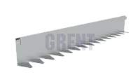Бордюр стальной GRENT BR L-образный 2400*150, сталь 1.5 мм, нержавеющий Бордюр стальной GRENT BR L-образный 2400*150, сталь 1.5 мм, нержавеющий