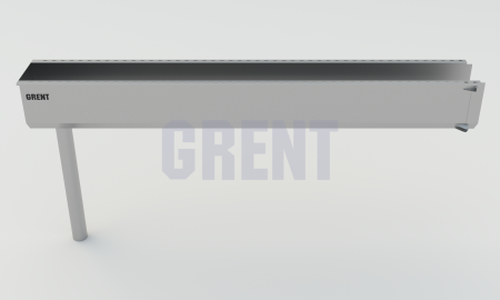 Лоток водоотводный мостовой GRENT MosT подвесной 150 выпускной торцевой
