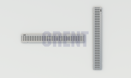 Штампованная решетка водоотводная из оцинкованной стали GRENT PlasT 100 