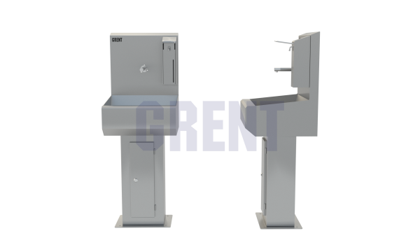 Умывальник 1-секционный на стойке GRENT-S-01 ЛД