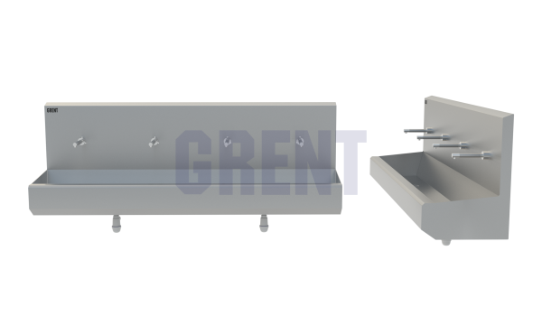 Умывальник 4-секционный подвесной GRENT-P-04