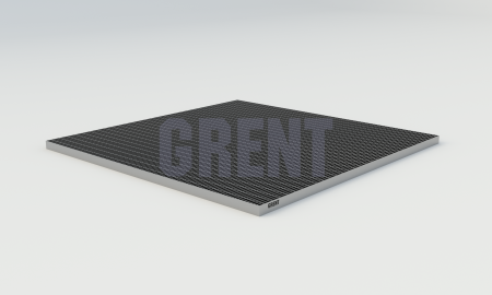 Прессованный настил из нержавеющей стали GRENT 33х11 1000х1000