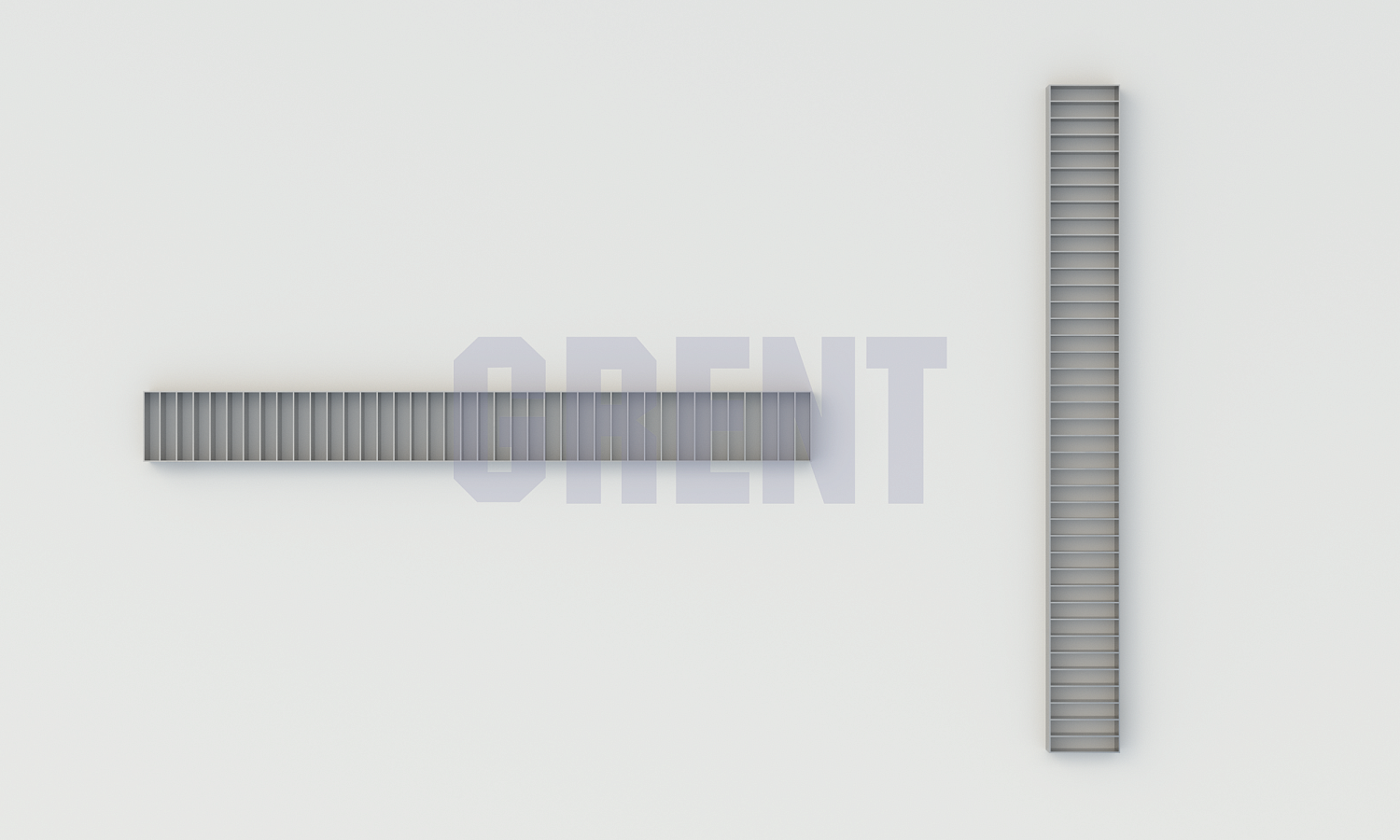 Решетка щелевая из нержавеющей стали GRENT S 170