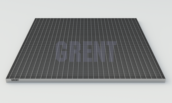 Прессованный настил из нержавеющей стали GRENT 33х11 1000х1000