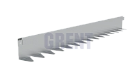 Бордюр стальной GRENT BR L-образный 2400*120, сталь 1.5 мм, нержавеющий Бордюр стальной GRENT BR L-образный 2400*120, сталь 1.5 мм, нержавеющий