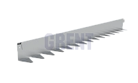 Бордюр стальной GRENT BR L-образный 2400*100, сталь 1.5 мм, нержавеющий Бордюр стальной GRENT BR L-образный 2400*100, сталь 1.5 мм, нержавеющий