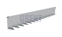 Бордюр стальной GRENT BR L-образный 2400*140, сталь 1.5 мм, нержавеющий Бордюр стальной GRENT BR L-образный 2400*140, сталь 1.5 мм, нержавеющий